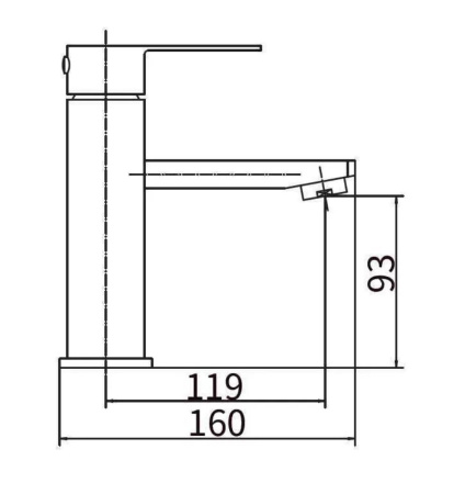 Раковина напольная с металлическими ножками и выпуском (BAU Soul белая + смеситель Hotel Still, выпуск клик-клак хром)