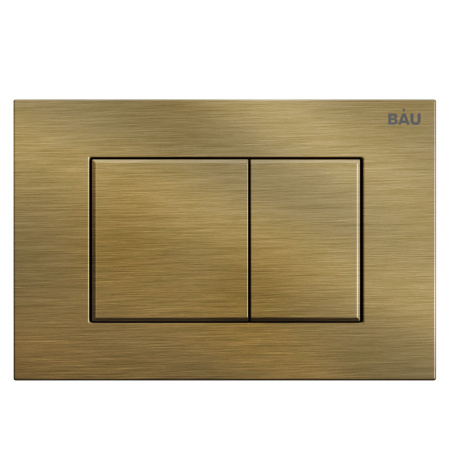 Комплект BAU 6 в 1: инсталляция BAU PRO, унитаз подвесной безободковый Bau Spectrum PRO, сиденье быстросъемное микролифт, клавиша BAU Stil, бронза