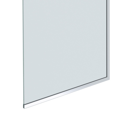 Шторка на ванну стеклянная BAU Stil 140х70 см прозрачное стекло, хромированный профиль