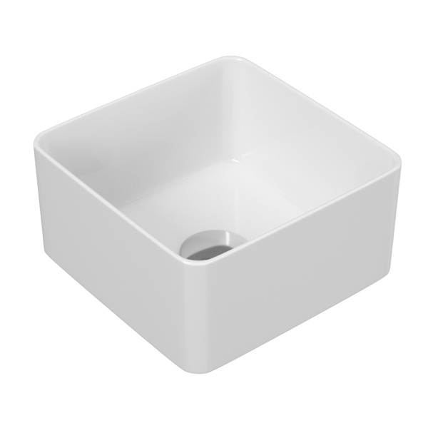 Комплект для ванной, 4 предмета (Тумба Bau Dream Blackwood 40, раковина BAU Mini 24х24, смеситель для раковины высокий Hotel Still, нержавеющая сталь, выпуск клик клак, хром)