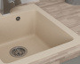 Мойка для кухни BAU Stil Sand 42х50, выпуск с сифоном в комплекте, бежевый песок