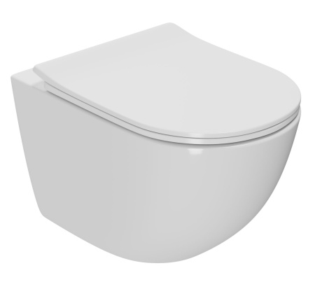 Комплект BAU 6 в 1: усиленная инсталляция BAU IDEAL, унитаз подвесной безободковый Bau Dream PRO-2, сиденье микролифт, клавиша BAU Round Gun gray, серый металлик