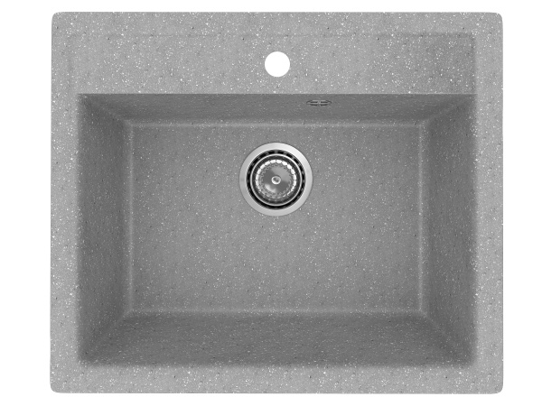 Мойка для кухни BAU Stil Pro 57х50, без выпуска, серый камень