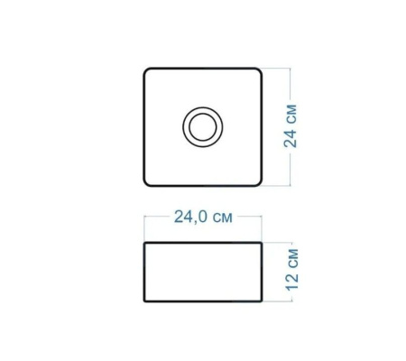 Тумба с раковиной (Тумба Bau Dream Blackwood 40, умывальник BAU Mini 24х24)