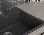 Мойка для кухни BAU Stil Black stone 56х50, выпуск с сифоном в комплекте, черный камень