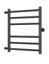 Полотенцесушитель водяной Маргроид BAU В10 50х60, П6 (3+3), боковое подключение 50, черный матовый RAL 9005