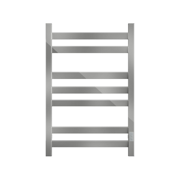 Полотенцесушитель электрический профильный BAU Hotel Veer 50х80, 7 планок, универсальный, нерж. сталь полированная