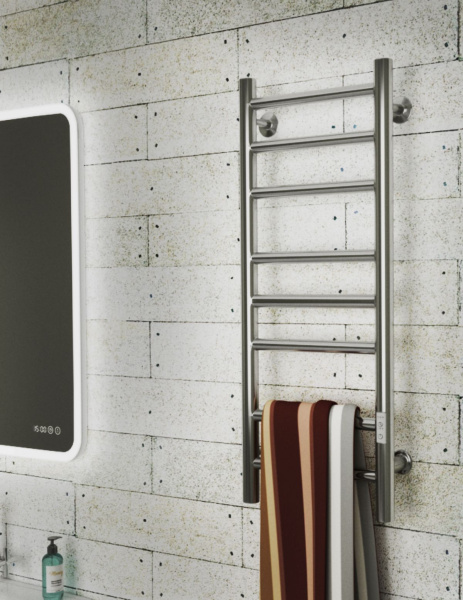 Полотенцесушитель электрический Маргроид BAU В10 30х80, П8 (3+3+2) с таймером справа, скрытый монтаж