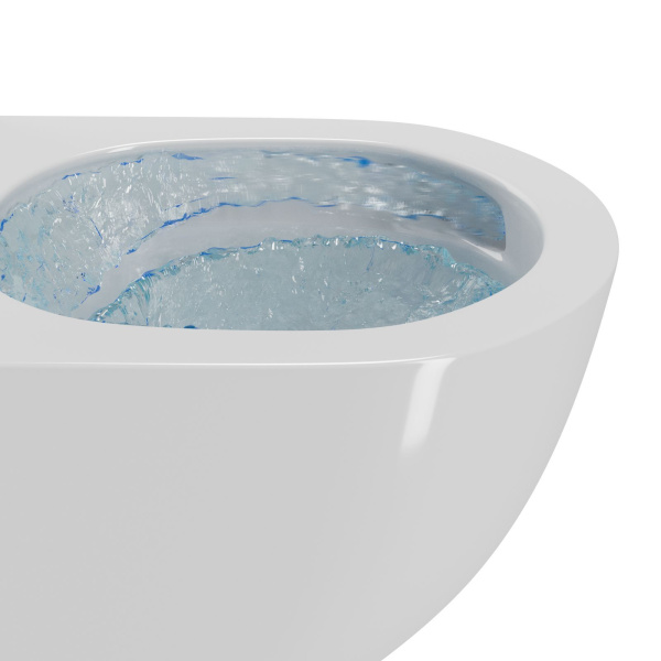 Унитаз напольный безободковый торнадо обратного потока Bau Dream Hurricane-2, усиленное быстросъёмное