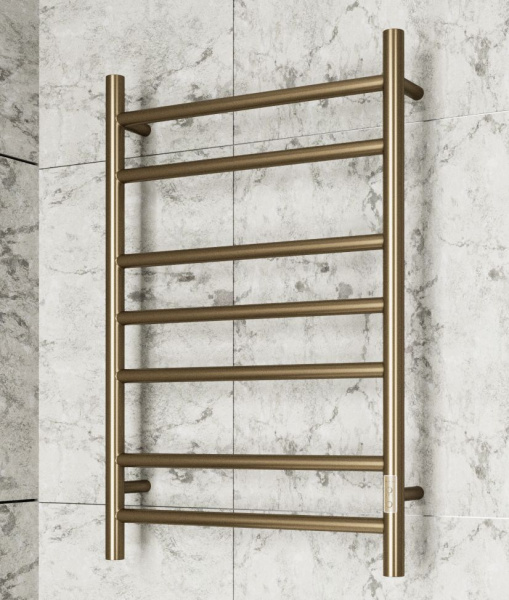 Полотенцесушитель электрический BAU Stil 50х80, 7 планок, универсальный, антикварная бронза
