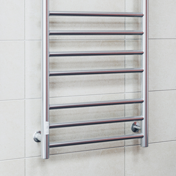 Полотенцесушитель электрический Маргроид BAU В10 100х50, П10 (3+4+3) с таймером слева, нерж. сталь, хром