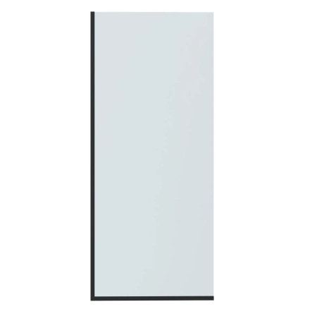 Шторка на ванну стеклянная BAU Stil Black 140х70 см прозрачное стекло, черный матовый профиль