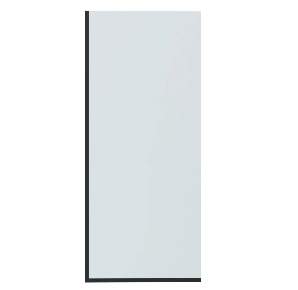 Шторка на ванну стеклянная BAU Stil Black 140х70 см прозрачное стекло, черный матовый профиль