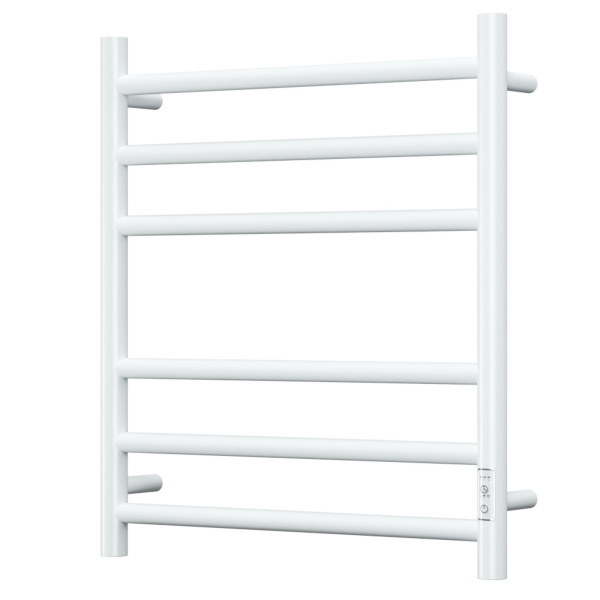 Полотенцесушитель электрический BAU Stil 50х60, 6 планок, универсальный, белый полуматовый
