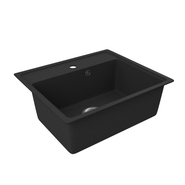 Мойка для кухни BAU Stil Pro 49х42, без выпуска, черный камень