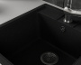 Мойка для кухни BAU Stil Black stone 45х50, выпуск с сифоном в комплекте, черный камень