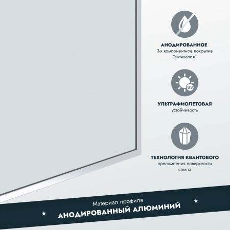 Шторка на ванну стеклянная BAU Stil 140х70 см прозрачное стекло, хромированный профиль