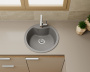 Мойка для кухни BAU Dream Gray stone D 51, выпуск с сифоном в комплекте, серый камень
