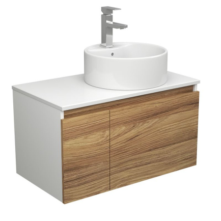 Комплект для ванной, 3 предмета (тумба Bau Dream Blackwood 80 + раковина BAU Element D40, с отверстием под смеситель, белая, смеситель Hotel Still)