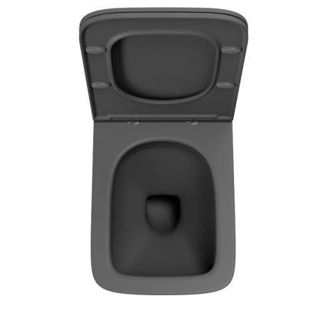 Комплект BAU 6 в 1: инсталляция BAU PRO, унитаз подвесной безободковый торнадо Bau Stil Hurricane-2, сиденье микролифт,темно-серый матовый, клавиша BAU Hotel, хром