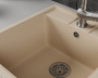 Мойка для кухни BAU Stil Sand 45х50, выпуск с сифоном в комплекте, бежевый песок