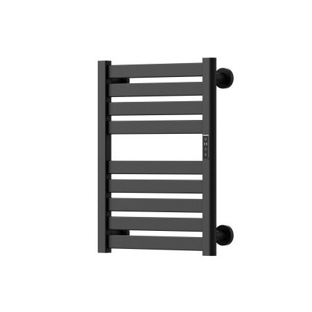 Полотенцесушитель дизайнерский электрический BAU Elite Elegant Black 60х45, подключение справа, черный матовый