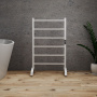 Полотенцесушитель дизайнерский электрический BAU Stil Floor White 90х50, белый матовый