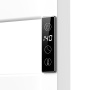 Полотенцесушитель дизайнерский электрический BAU Elite White 53х52, подключение справа, белый матовый