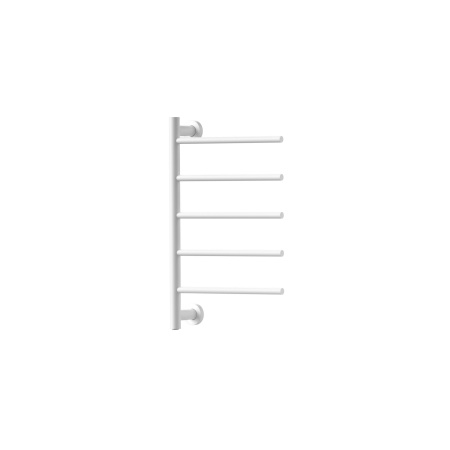 Полотенцесушитель дизайнерский электрический BAU Nimb White 62,5х40, подключение нижнее, белый матовый
