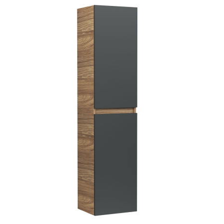 Пенал подвесной Bau Dream Blackwood 35*150, 2 дверцы, универсальный графит