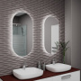 Зеркало Bau Resort Limited Edition 400х800, сенсор на взмах, c LED подсветкой, защитный корпус с высокой светопроницаемостью, теплый свет