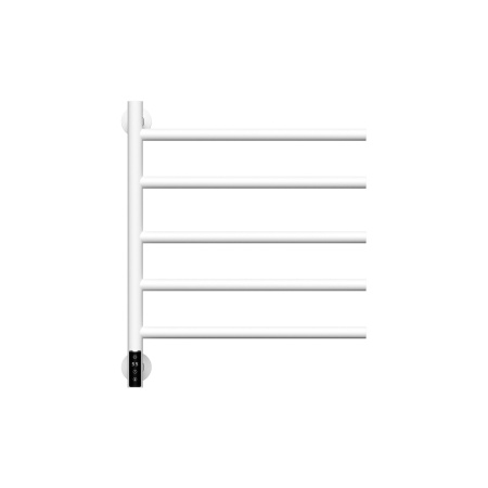Полотенцесушитель дизайнерский электрический BAU Nimb Elegant White 60х50, подключение нижнее, белый матовый