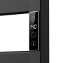Полотенцесушитель дизайнерский электрический BAU Elite Black 53х52, подключение справа, черный матовый