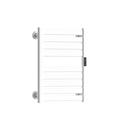 Полотенцесушитель дизайнерский электрический BAU Elite Elegant White 60х45, подключение справа, белый матовый