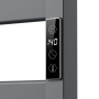 Полотенцесушитель дизайнерский электрический BAU Elite Gun Grey 53х52, подключение справа, темно-серый металлик