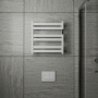 Полотенцесушитель дизайнерский электрический BAU Elite White 53х52, подключение справа, белый матовый