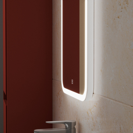 Зеркало Bau Stil 40х70, LeD подсветка, сенсор, антипар, пластиковый защитный корпус