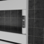 Полотенцесушитель дизайнерский электрический BAU Spectrum Black 94х50, подключение справа, белый матовый