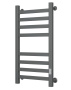 Полотенцесушитель электрический профильный Маргроид BAU Gun Grey В81/10 40х80 темно-серый металлик с таймером, универсальное подключение