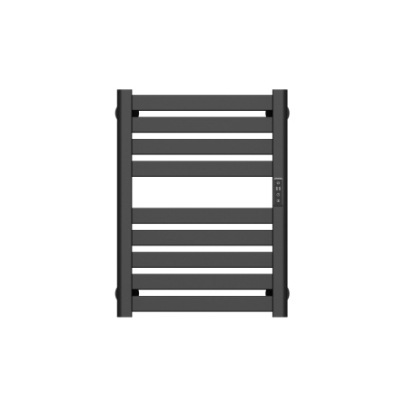 Полотенцесушитель дизайнерский электрический BAU Elite Elegant Black 60х45, подключение справа, черный матовый