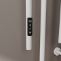 Полотенцесушитель дизайнерский электрический BAU Wall Clip White 150х30, белый матовый
