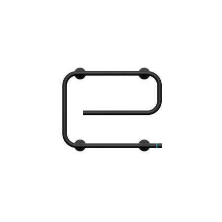 Полотенцесушитель электрический BAU E Black 41х53, черный матовый