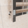 Полотенцесушитель электрический профильный Маргроид BAU В81/10 50х80, 2 вставки 4х4 размер 30*10 с таймером слева