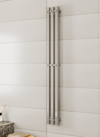 Полотенцесушитель Inaro Р150*6*12 профильный BAU (21,3 ", СНШ, 2 секции по 3 вставки, Под скрытый монтаж. С таймером, 6 крючков, 3 сверху, 3 в середине.) универсальный