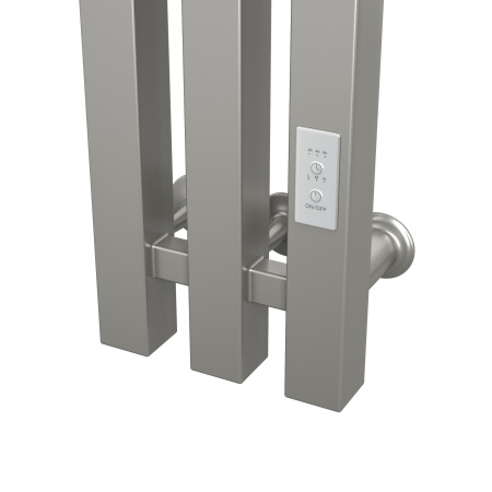Полотенцесушитель Inaro Р150*6*12 профильный BAU (21,3 ", СНШ, 2 секции по 3 вставки, Под скрытый монтаж. С таймером, 6 крючков, 3 сверху, 3 в середине.) универсальный