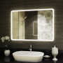 Зеркало Bau Stil 100х70, LeD подсветка, сенсор, антипар, пластиковый защитный корпус