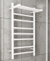 Полотенцесушитель электрический с полкой BAU Stil Shelf 40х80, 7 планок, универсальный, белый полуматовый