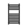 Полотенцесушитель дизайнерский электрический BAU Elite Elegant Black 80х45, подключение справа, черный матовый
