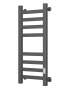 Полотенцесушитель электрический профильный Маргроид BAU Gun Grey В81/10 30х80 темно-серый металлик с таймером с таймером справа
