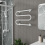 Полотенцесушитель электрический BAU M White 41,5х61,5, белый матовый